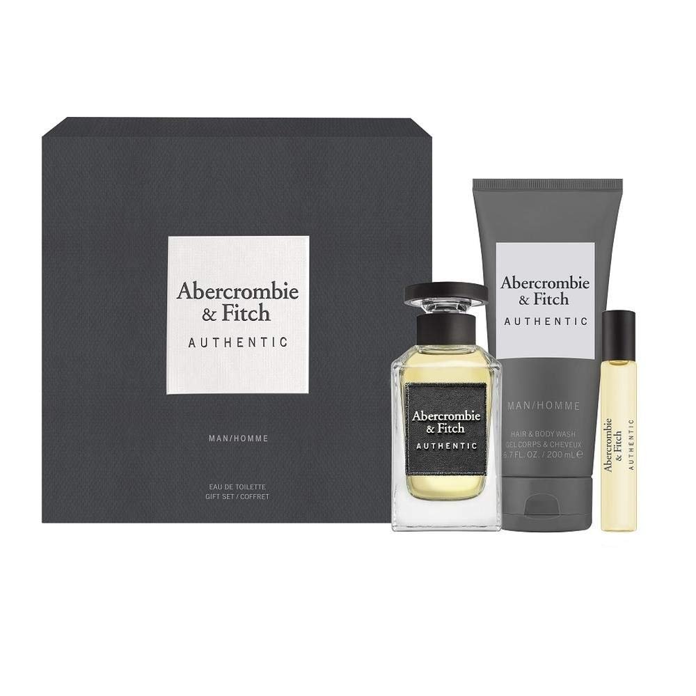 Abercrombie & Fitch Authentic EDT Hair & Body Wash Gift Set for Men | My Perfume Shop