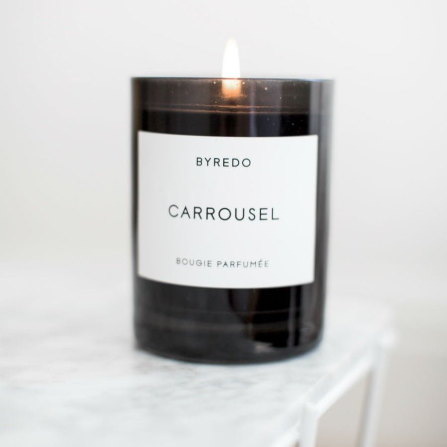 BYREDO CARROUSEL candle + sample shops perfume