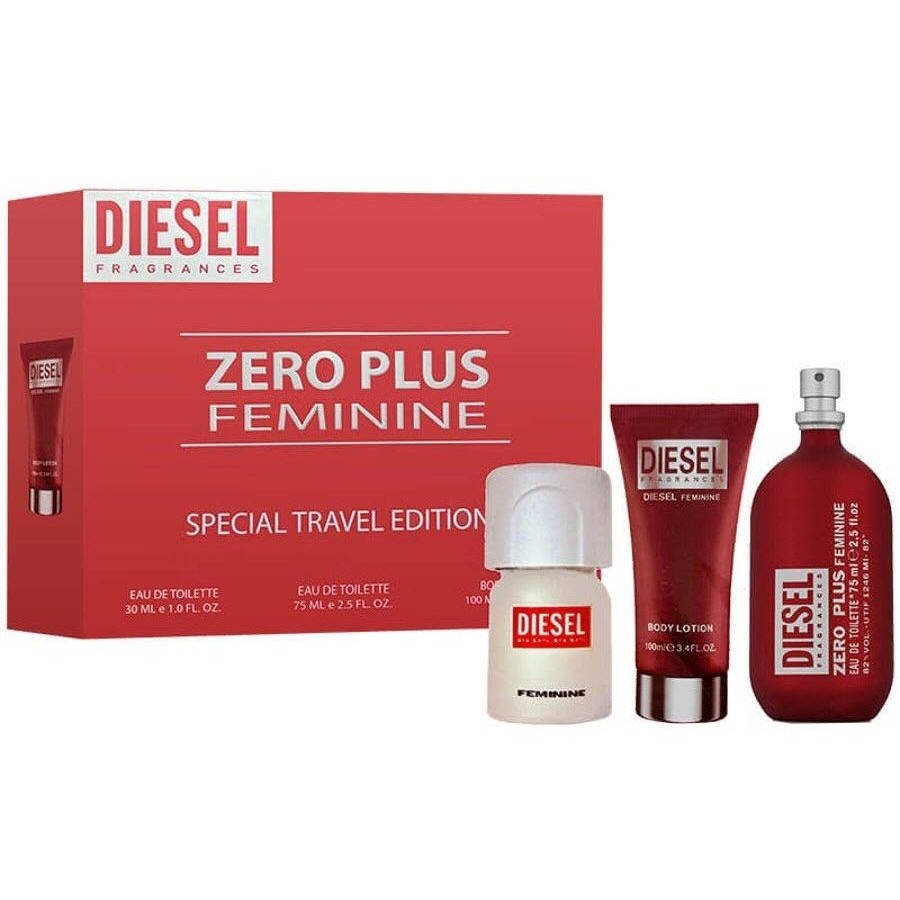 Diesel Zero Plus Feminine Special Travel Set EDT for Women | My Perfume Shop