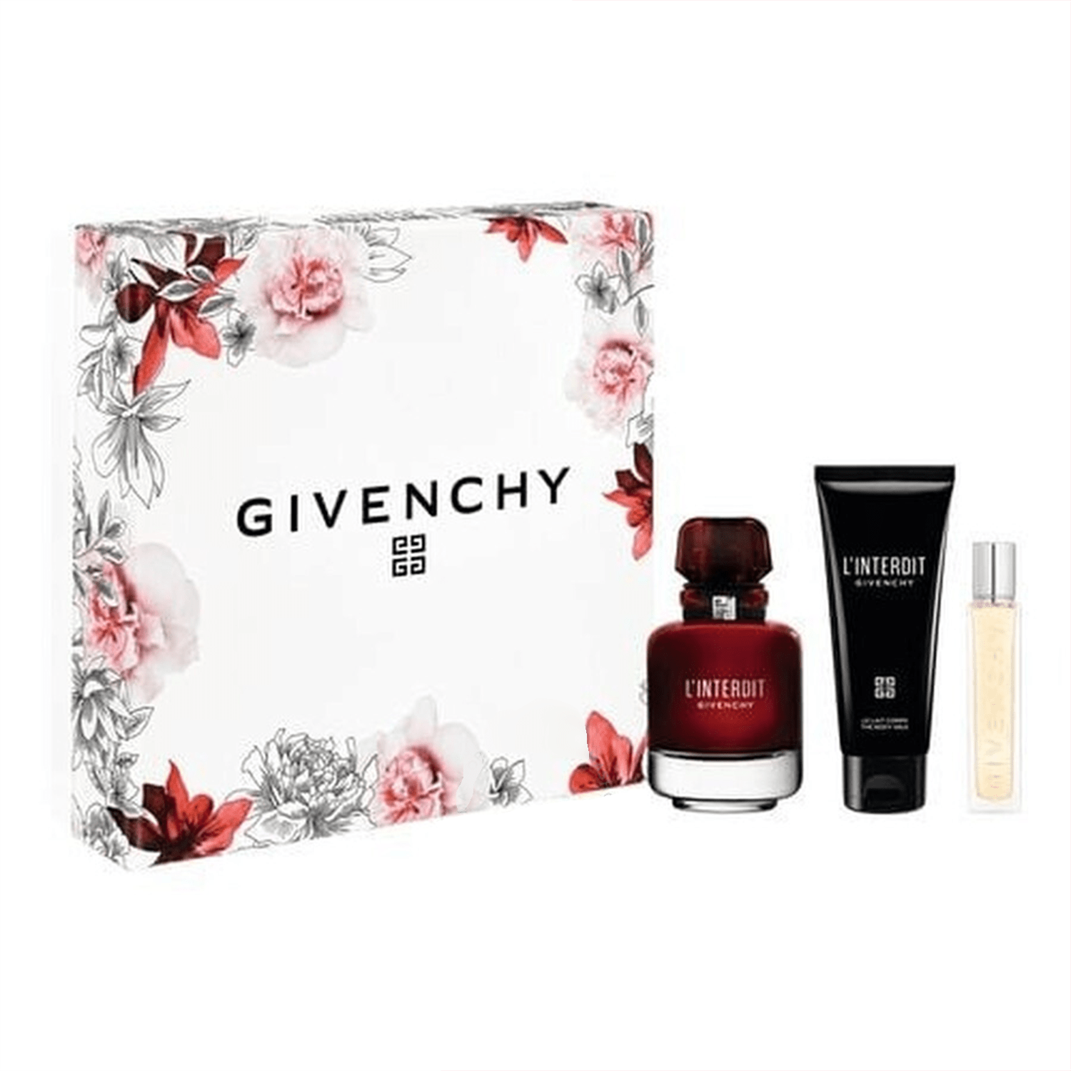 Givenchy L'Interdit Rouge EDP & Body Milk Set | My Perfume Shop