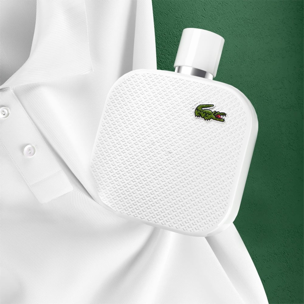 Lacoste white spray hotsell