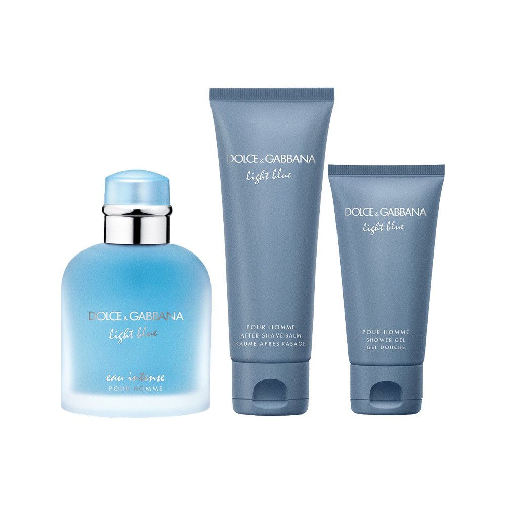 Shop Dolce Gabbana Light Blue Eau Intense Set For Men