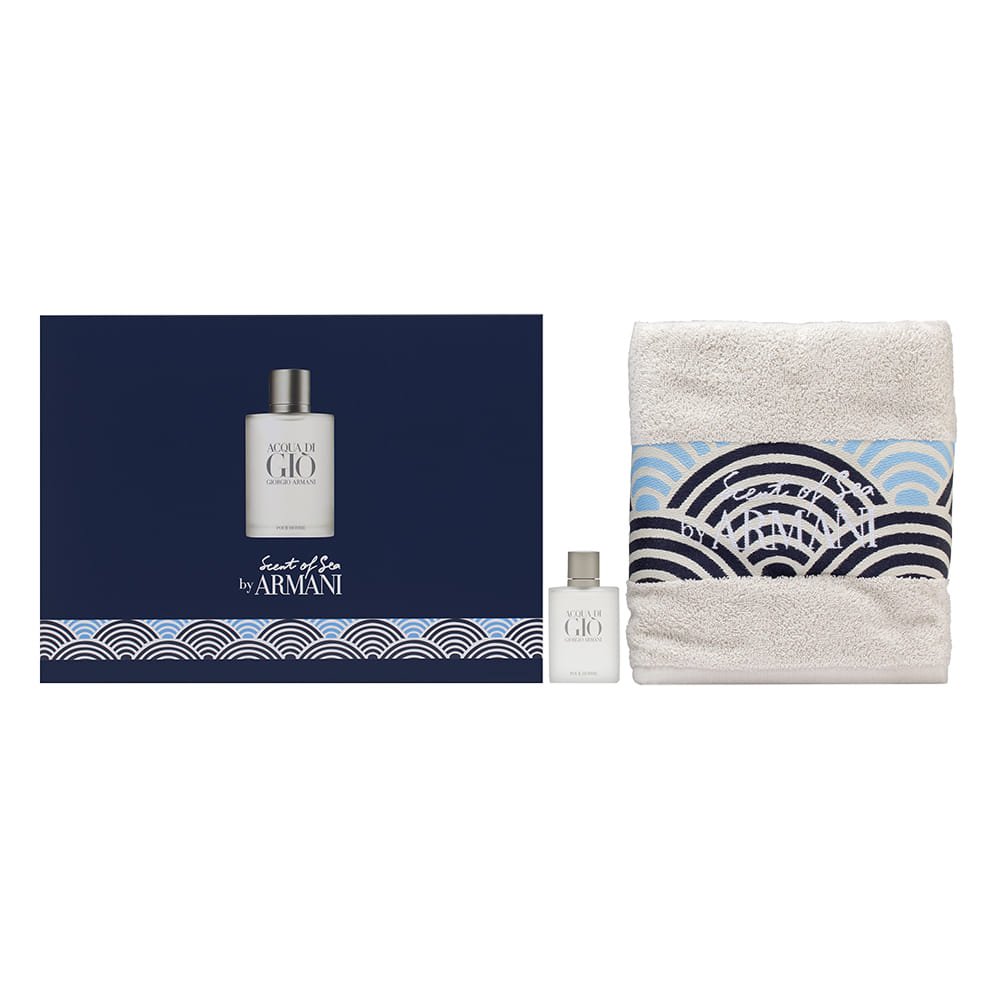 Shop Giorgio Armani Acqua Di Gio EDT Beach Towel Set in Australia