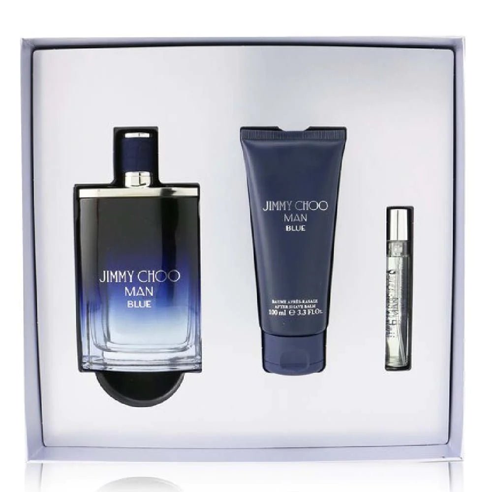 Shop Jimmy Choo Man Blue EDT Set Miniature Shower Gel